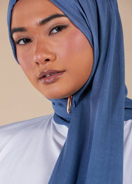 Premium True Teal Modal Hijab
