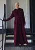 Hoody Abaya Burgundy