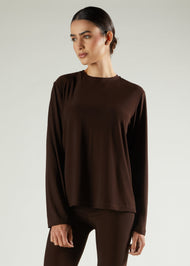 Second Skin Top Chocolate