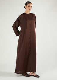 Side Button Maxi Gloss Brown