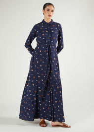 Navy Floral Maxi