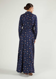 Navy Floral Maxi