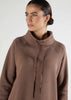 Funnel Neck Midi Taupe