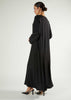 Box Pleat Abaya Black