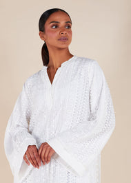 Crochet Maxi Dress White