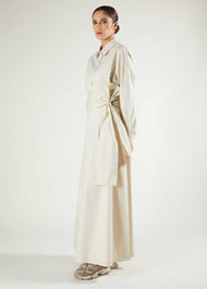 Cropped Cotton Top Cream