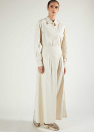 Cropped Cotton Top Cream