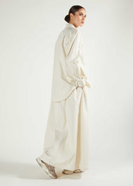 Cropped Cotton Top Cream