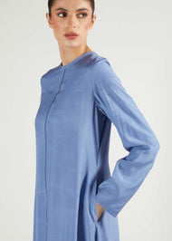 Longline Abaya Dusty Blue