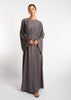 Loose Fit Abaya Grey