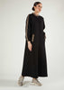 Varsity Abaya Black