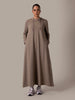 Hoody Abaya Khaki