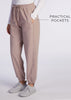 Cotton Track Pants Dusky Lilac