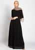 Black Pleat Maxi Dress - Final Sale