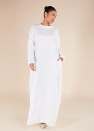 White Linen Dress