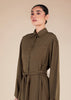 Collared Abaya Coffee - Final Sale