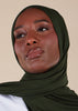 Dark Khaki Premium Jersey Hijab