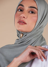 Premium Salty Sage Modal Hijab