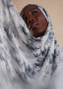 White Aquarelle Botanics Print Hijab - Final Sale