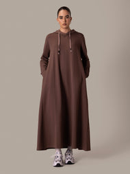 Hoody Abaya Taupe