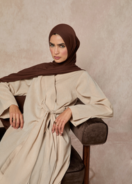 Cotton Wrap Abaya