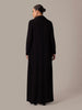 Two Piece Suit Abaya Black