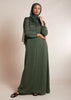 Crinkled Abaya Sage - Final Sale