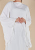 Floaty Sleeve Abaya White