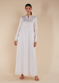 Fine Lines Abaya Blush