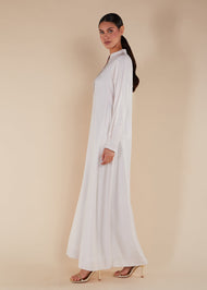 Fine Lines Abaya Blush