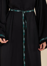 Turquoise Tatreez Embroidered Belt - Final Sale