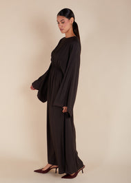 Miniature Rose Pleated Kaftan