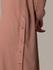 Mocha Side Button Abaya