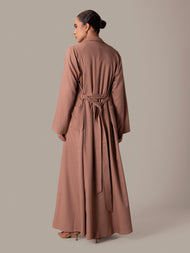 Mocha Trench Abaya