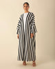 Bold Stripe Crochet Kimono