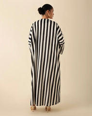 Bold Stripe Crochet Kimono