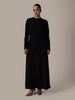 Black Textured Abaya