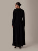 Black Textured Abaya