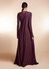 Mulberry Abaya Aubergine