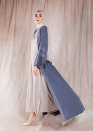 Sashiko Open Abaya - Final Sale