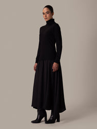 Two Tone Maxi Black