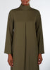 Turtle Neck Pleat Abaya Olive | Abayas | Aab Modest Wear