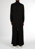 Cheesecloth Mandarin Midi Shirt Black | Midis & Tops | Aab Modest Wear