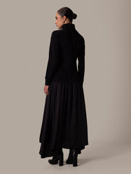 Two Tone Maxi Black