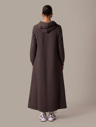 Hoody Abaya Grey