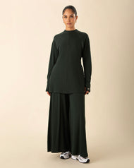 Polo Active Co-Ord Set Dark Green