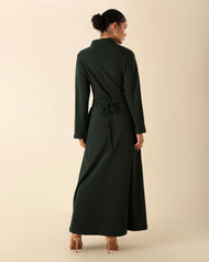 Castello Dress Dark Green