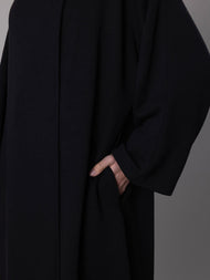 Tide Asymmetric Coat Black