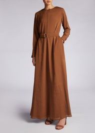 Georgette Abaya Beige | Abayas | Aab Modest Wear