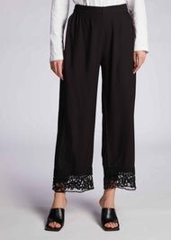 Lace Trousers Black - Final Sale